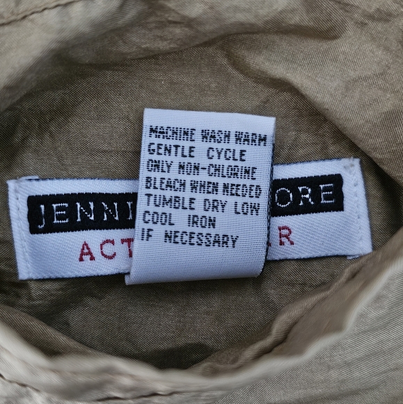 Vintage 90s Track Jacket Windbreaker Bomber Size 2X Paisley Tan Reversible Retro - Picture 13 of 15